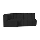  Manufacturer Color_Black -- Meridian Arc Stationary Fabric Sofa IMAGE 1