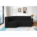  Manufacturer Color_Black -- Meridian Arc Stationary Fabric Sofa IMAGE 2