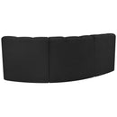  Manufacturer Color_Black -- Meridian Arc Stationary Fabric Sofa IMAGE 3