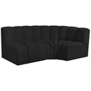  Manufacturer Color_Black -- Meridian Arc Stationary Fabric Sofa IMAGE 4