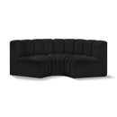  Manufacturer Color_Black -- Meridian Arc Stationary Fabric Sofa IMAGE 1