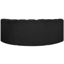  Manufacturer Color_Black -- Meridian Arc Stationary Fabric Sofa IMAGE 3