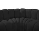  Manufacturer Color_Black -- Meridian Arc Stationary Fabric Sofa IMAGE 7