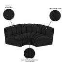  Manufacturer Color_Black -- Meridian Arc Stationary Fabric Sofa IMAGE 9