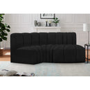  Manufacturer Color_Black -- Meridian Arc Stationary Fabric Sofa IMAGE 2