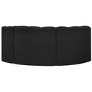  Manufacturer Color_Black -- Meridian Arc Stationary Fabric Sofa IMAGE 3