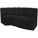  Manufacturer Color_Black -- Meridian Arc Stationary Fabric Sofa IMAGE 5