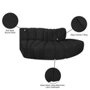  Manufacturer Color_Black -- Meridian Arc Stationary Fabric Sofa IMAGE 7