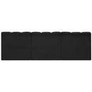 Meridian Arc Black Boucle Fabric 3 pc Modular Sectional IMAGE 3