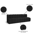  Manufacturer Color_Black -- Meridian Arc Stationary Fabric Sofa IMAGE 9