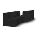  Manufacturer Color_Black -- Meridian Arc Stationary Fabric Sofa IMAGE 1