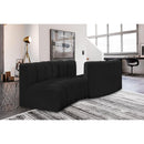  Manufacturer Color_Black -- Meridian Arc Stationary Fabric Sofa IMAGE 2
