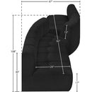  Manufacturer Color_Black -- Meridian Arc Stationary Fabric Sofa IMAGE 7