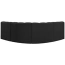  Manufacturer Color_Black -- Meridian Arc Stationary Fabric Sofa IMAGE 3
