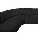  Manufacturer Color_Black -- Meridian Arc Stationary Fabric Sofa IMAGE 7