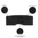  Manufacturer Color_Black -- Meridian Arc Stationary Fabric Sofa IMAGE 9
