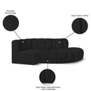  Manufacturer Color_Black -- Meridian Arc Stationary Fabric Sofa IMAGE 7