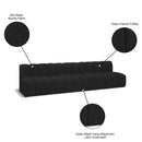  Manufacturer Color_Black -- Meridian Arc Stationary Fabric Sofa IMAGE 9