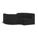  Manufacturer Color_Black -- Meridian Arc Stationary Fabric Sofa IMAGE 1