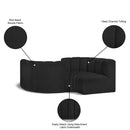  Manufacturer Color_Black -- Meridian Arc Stationary Fabric Sofa IMAGE 9