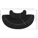  Manufacturer Color_Black -- Meridian Arc Stationary Fabric Sofa IMAGE 7
