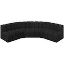  Manufacturer Color_Black -- Meridian Arc Stationary Fabric Sofa IMAGE 4