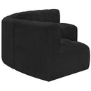  Manufacturer Color_Black -- Meridian Arc Stationary Fabric Sofa IMAGE 6