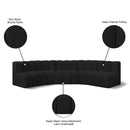  Manufacturer Color_Black -- Meridian Arc Stationary Fabric Sofa IMAGE 9