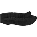  Manufacturer Color_Black -- Meridian Arc Stationary Fabric Sofa IMAGE 4