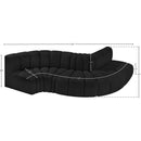  Manufacturer Color_Black -- Meridian Arc Stationary Fabric Sofa IMAGE 6