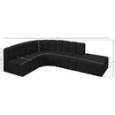  Manufacturer Color_Black -- Meridian Arc Stationary Fabric Sofa IMAGE 7
