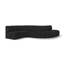  Manufacturer Color_Black -- Meridian Arc Stationary Fabric Sofa IMAGE 1
