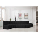  Manufacturer Color_Black -- Meridian Arc Stationary Fabric Sofa IMAGE 2