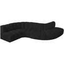  Manufacturer Color_Black -- Meridian Arc Stationary Fabric Sofa IMAGE 4