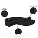  Manufacturer Color_Black -- Meridian Arc Stationary Fabric Sofa IMAGE 8
