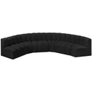  Manufacturer Color_Black -- Meridian Arc Stationary Fabric Sofa IMAGE 4