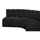  Manufacturer Color_Black -- Meridian Arc Stationary Fabric Sofa IMAGE 7