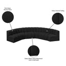  Manufacturer Color_Black -- Meridian Arc Stationary Fabric Sofa IMAGE 9