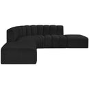 Manufacturer Color_Black -- Meridian Arc Stationary Fabric Sofa IMAGE 6