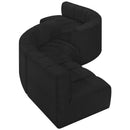  Manufacturer Color_Black -- Meridian Arc Stationary Fabric Sofa IMAGE 3