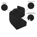  Manufacturer Color_Black -- Meridian Arc Stationary Fabric Sofa IMAGE 6