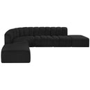  Manufacturer Color_Black -- Meridian Arc Stationary Fabric Sofa IMAGE 5
