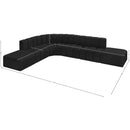  Manufacturer Color_Black -- Meridian Arc Stationary Fabric Sofa IMAGE 6