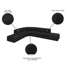  Manufacturer Color_Black -- Meridian Arc Stationary Fabric Sofa IMAGE 7