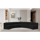  Manufacturer Color_Black -- Meridian Arc Stationary Fabric Sofa IMAGE 2