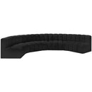  Manufacturer Color_Black -- Meridian Arc Stationary Fabric Sofa IMAGE 4