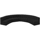  Manufacturer Color_Black -- Meridian Arc Stationary Fabric Sofa IMAGE 5