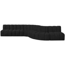  Manufacturer Color_Black -- Meridian Arc Stationary Fabric Sofa IMAGE 4