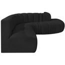  Manufacturer Color_Black -- Meridian Arc Stationary Fabric Sofa IMAGE 6