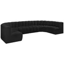  Manufacturer Color_Black -- Meridian Arc Stationary Fabric Sofa IMAGE 4